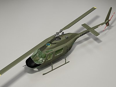 直升机模型3d模型
