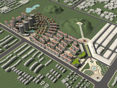 规划住宅模型3d模型