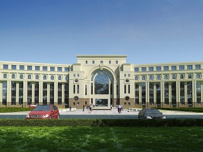 3d政府大楼模型