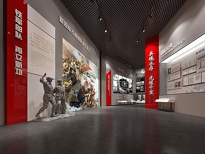 紅色抗戰博物館模型