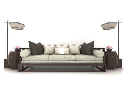新中式沙发模型3d模型