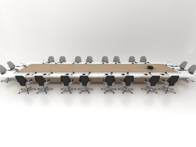 现代风格会议桌模型3d模型