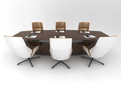 3d现代风格会议桌模型