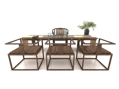 3d现代风格茶桌模型