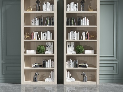 书柜子模型3d模型