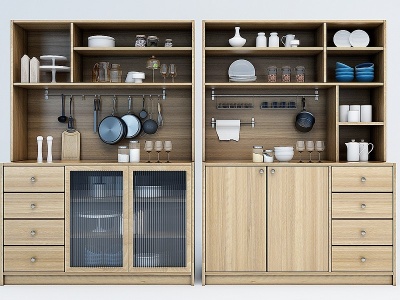 3d现代厨房柜子模型