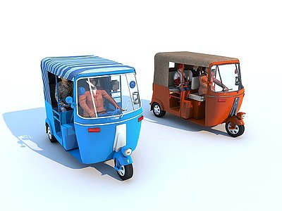 地中海三轮车模型3d模型