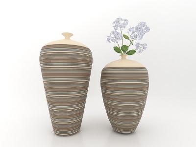 3d现代风格花瓶模型