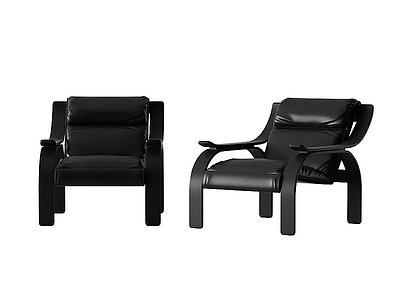 皮质单椅模型3d模型