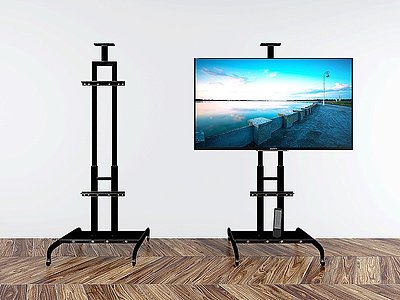 现代电视机移动支架模型3d模型
