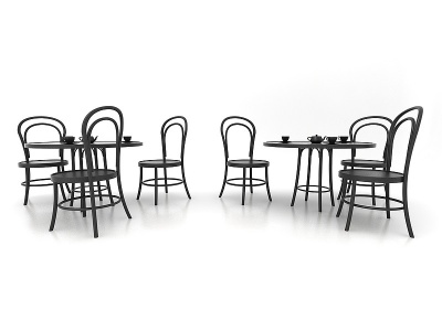 铁艺桌椅模型3d模型