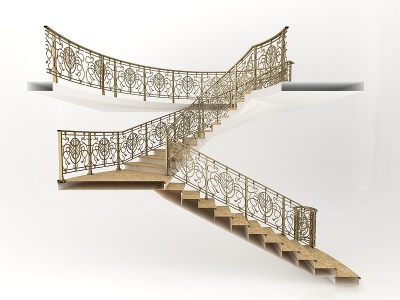 现代风格楼梯模型3d模型