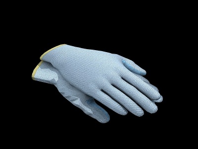 3d涂层手套模型