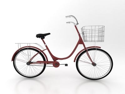 现代风格自行车模型