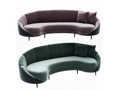 3d现代弧形异形沙发模型