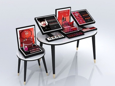 现代化妆品展示桌模型3d模型