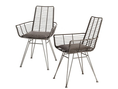 3d现代铁艺单椅模型