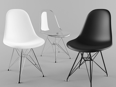 北欧现代餐椅模型3d模型