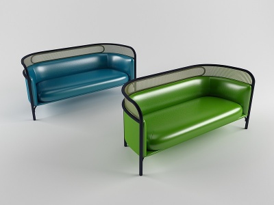 3d现代创意休闲双人沙发模型