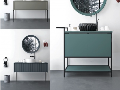 现代浴室柜组合模型3d模型