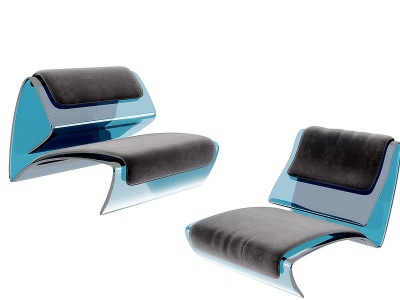 现代休闲椅躺椅组合模型3d模型