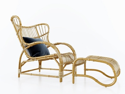 丹麦sika北欧躺椅模型