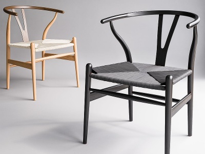 现代新中式休闲椅餐椅模型3d模型