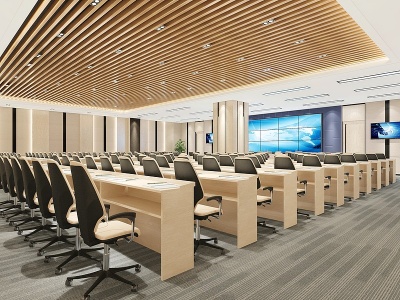 3d大会议室模型