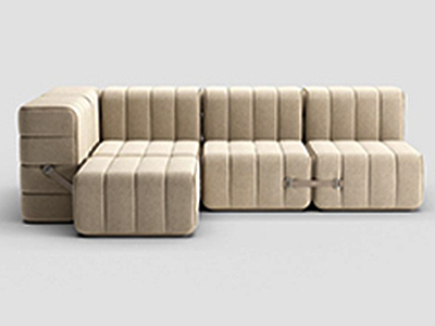 3d法式沙发双人多人组合模型