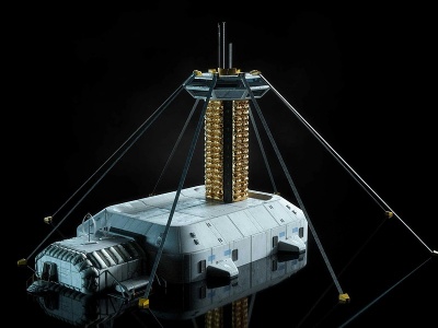 后現代太空基地模型3d模型