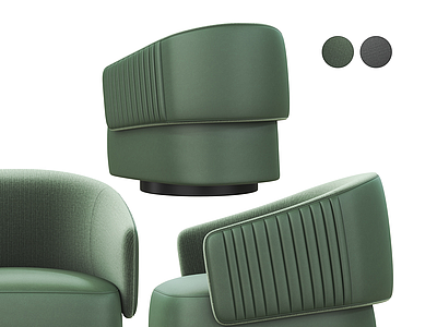 现代布艺休闲椅模型3d模型
