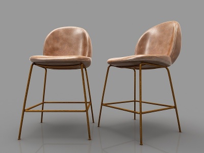 现代风格吧椅模型3d模型