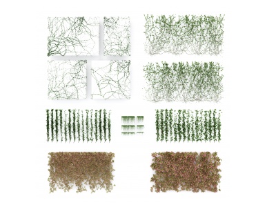现代藤蔓植物模型3d模型