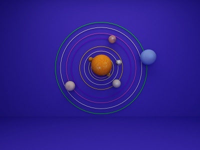 太阳系模型3d模型