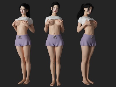 3d性感美女人物模型
