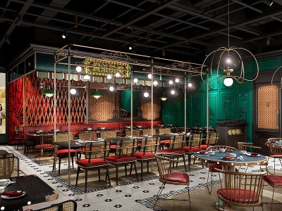 3d新古典港式茶餐厅模型