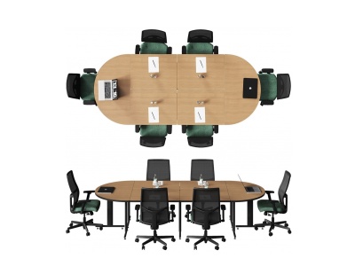 3d现代<font class='myIsRed'>会议桌</font>椅模型
