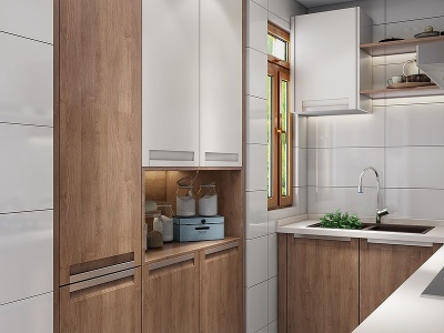 现代厨房橱柜模型3d模型