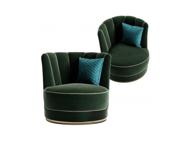 3d现代休闲椅单人沙发模型