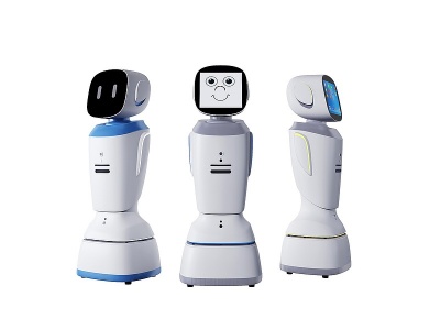3d现代智能机器人模型