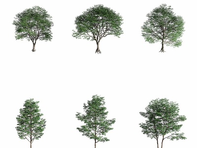 3d现代<font class='myIsRed'>绿植</font>树木模型