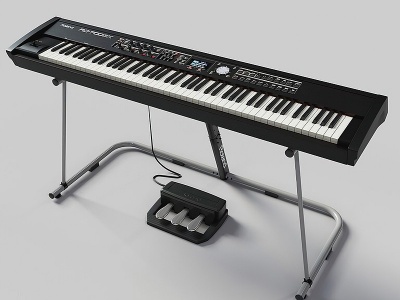 罗兰电子琴模型3d模型