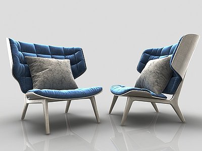 现代风格休闲沙发模型
