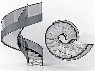 现代旋转楼梯模型3d模型
