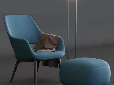 现代单人休闲椅模型3d模型