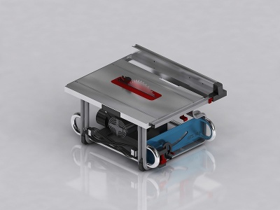 3d现代工业设备电锯切割机模型