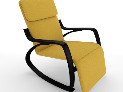 北欧休闲椅逍遥椅扶手椅模型3d模型