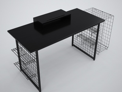 3d现代写字桌电脑桌模型