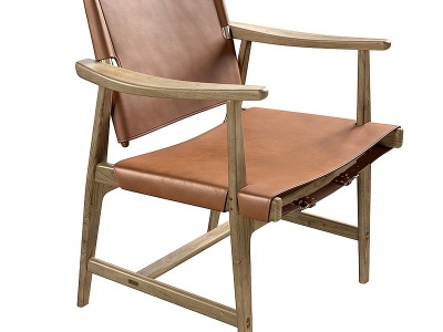 3d现代休闲椅单椅餐椅模型