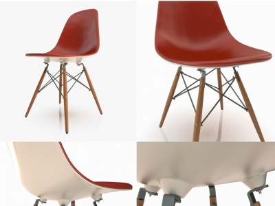 现代北欧椅子模型3d模型